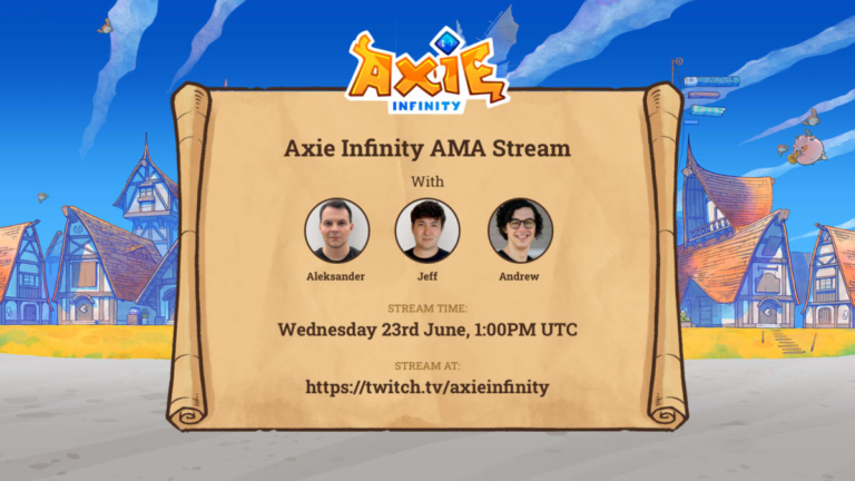 Axie: ¡AMA Stream está en vivo!