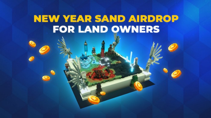 SAND Airdrop para los propietarios de Sandbox Land