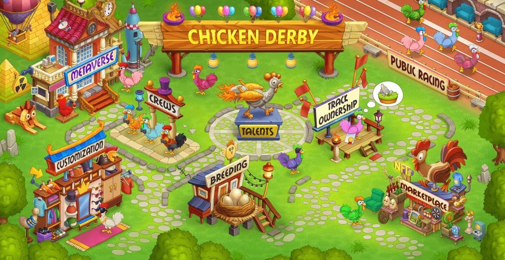 Las aves dan rienda suelta a sus talentos en Chicken Derby
